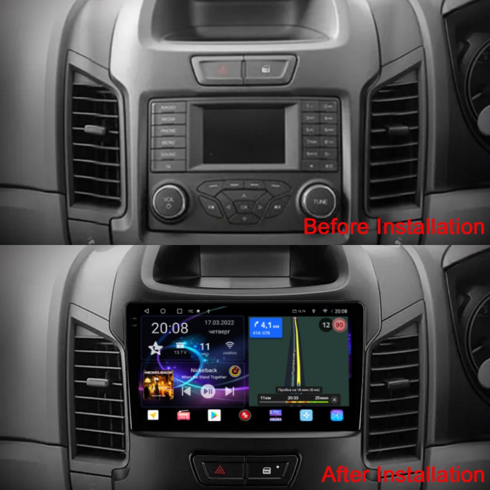 Penhui Android Car DVD Player for Ford Ranger 2011 - 2016 Right hand driver Radio GPS Navigation Audio Video CarPlay DSP Multi