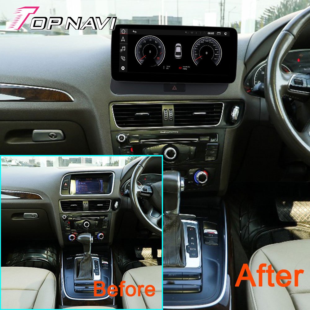 10.25inch Android IPS Screen With Carplay And AHD DSP GPS Auto Radio For AUDI Q5 2009 - 2015 RHD Navigation DVD Player