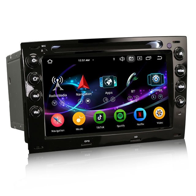 EU stock Erisin ES6713M Android 13.0 CarPlay Auto Radio GPS Navi car stereo For Renault Megane Car dvd player
