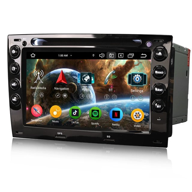 EU stock Erisin ES6713M Android 13.0 CarPlay Auto Radio GPS Navi car stereo For Renault Megane Car dvd player
