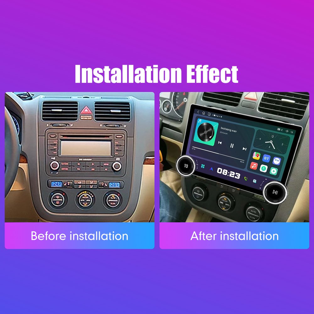 11.8Inch 2Din Android Car Radio For VW Sagitar 2006-2010 AT 2K QLED Screen Car Stereo Car DVD Player Carplay Android Auto