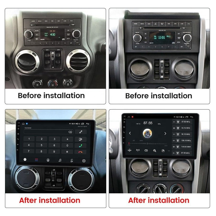 2024 New 9 10 12 Inch Car Radio IPS Touch Screen Wireless Android Auto Dual Lens Carplay GPS Navigation Car Video DVD Player