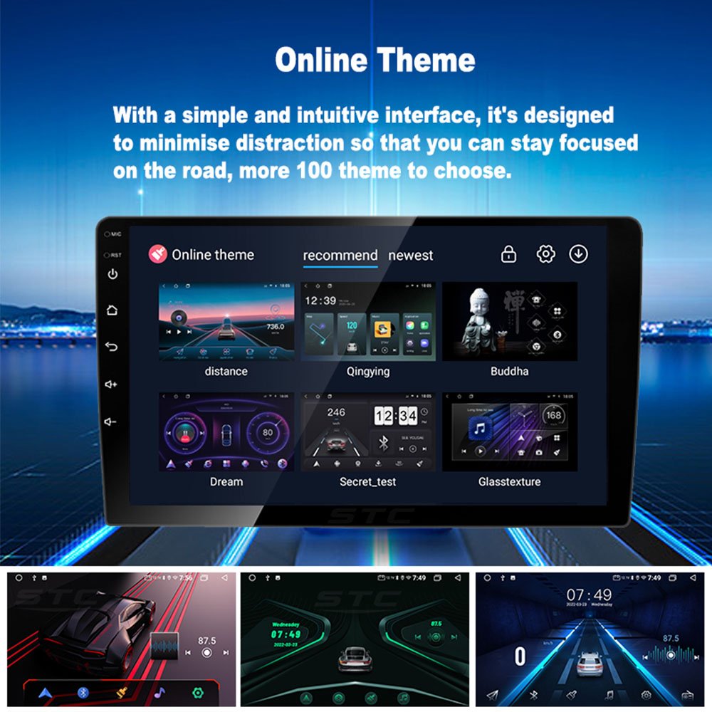 Radio HD 1080 play stereo adjustable 10 inch screen frame android system car dvd player FOR kids mercedes benz w204