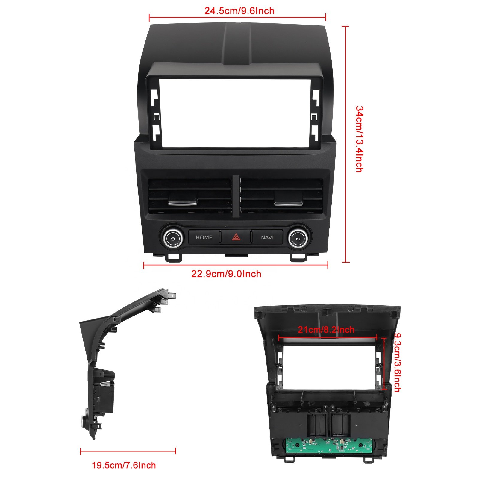 Podofo Android 12.3'' 8 core 2+32GB Carplay Android Auto Car Stereo For Honda CRV 2007-2011 GPS WiFi 4G FM/AM/RDS Hi-Fi BT DSP