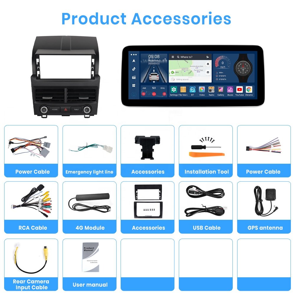 Podofo Android 12.3'' 8 core 2+32GB Carplay Android Auto Car Stereo For Honda CRV 2007-2011 GPS WiFi 4G FM/AM/RDS Hi-Fi BT DSP