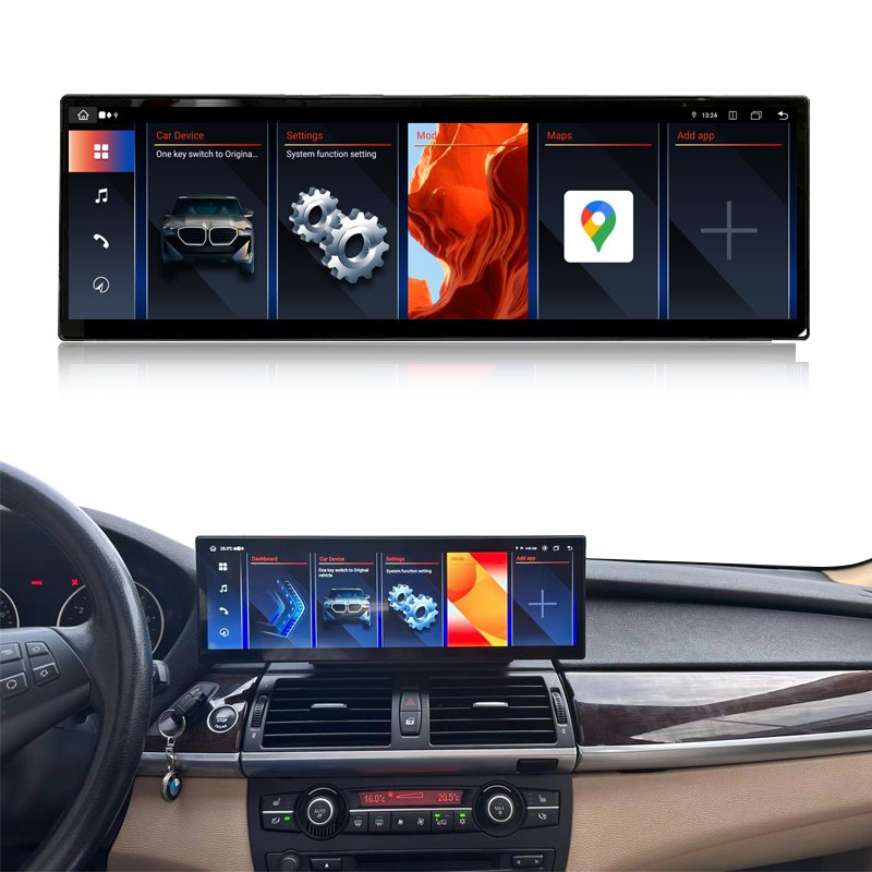 Car Accessories No Car DVD Player 14.9" Touch Screen GPS Navigation Carplay Audio Stereo WIFI Android For BMW X5 E70 X6 E71