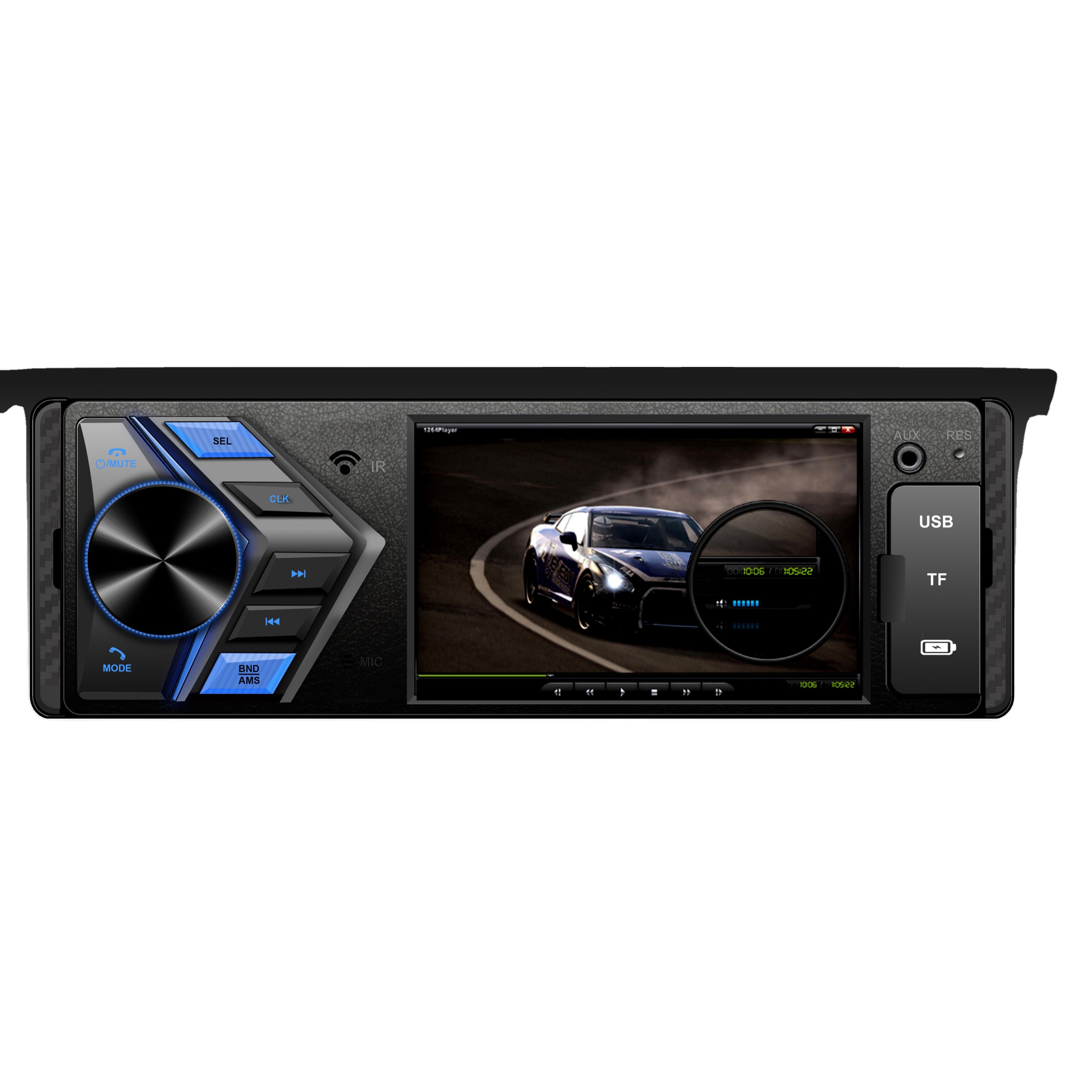 2.1a Quick Recharging Car Mp3 Player With Bt And Lcd Display Car Mp3 Player