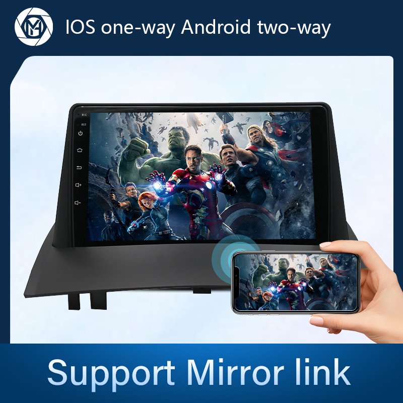 2+32g Mirror Link Gps Wifi Ram Octa Touch Android Radio Car Dvd Player For RENAULT MEGANE 2