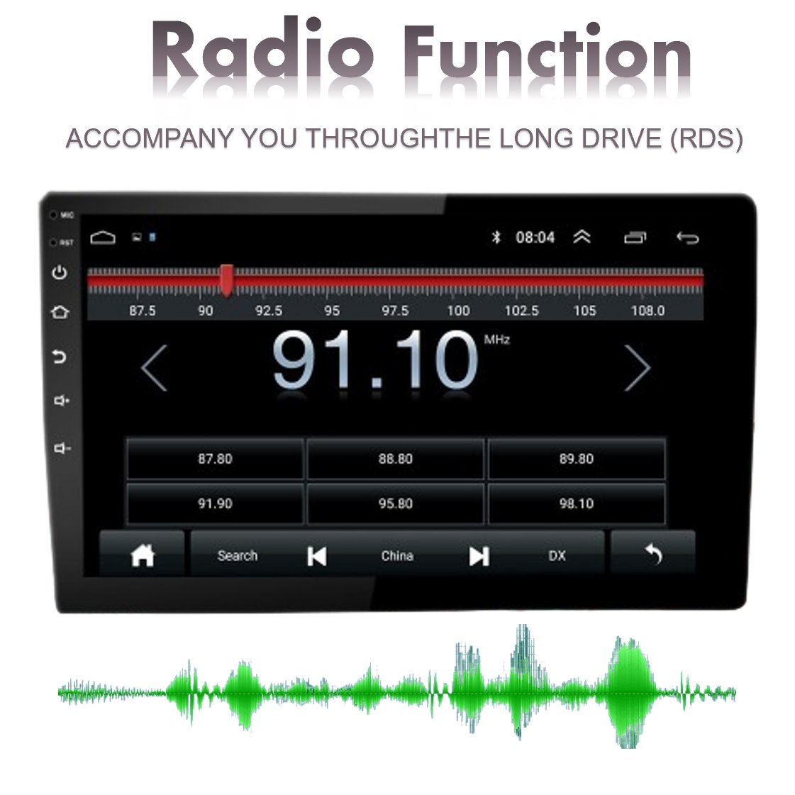 Zmecar 4-Core 2+32GB Android Car Dvd Player Audio Stereo Multimedia Head Unit 9 Inch Universal Car Radio Player