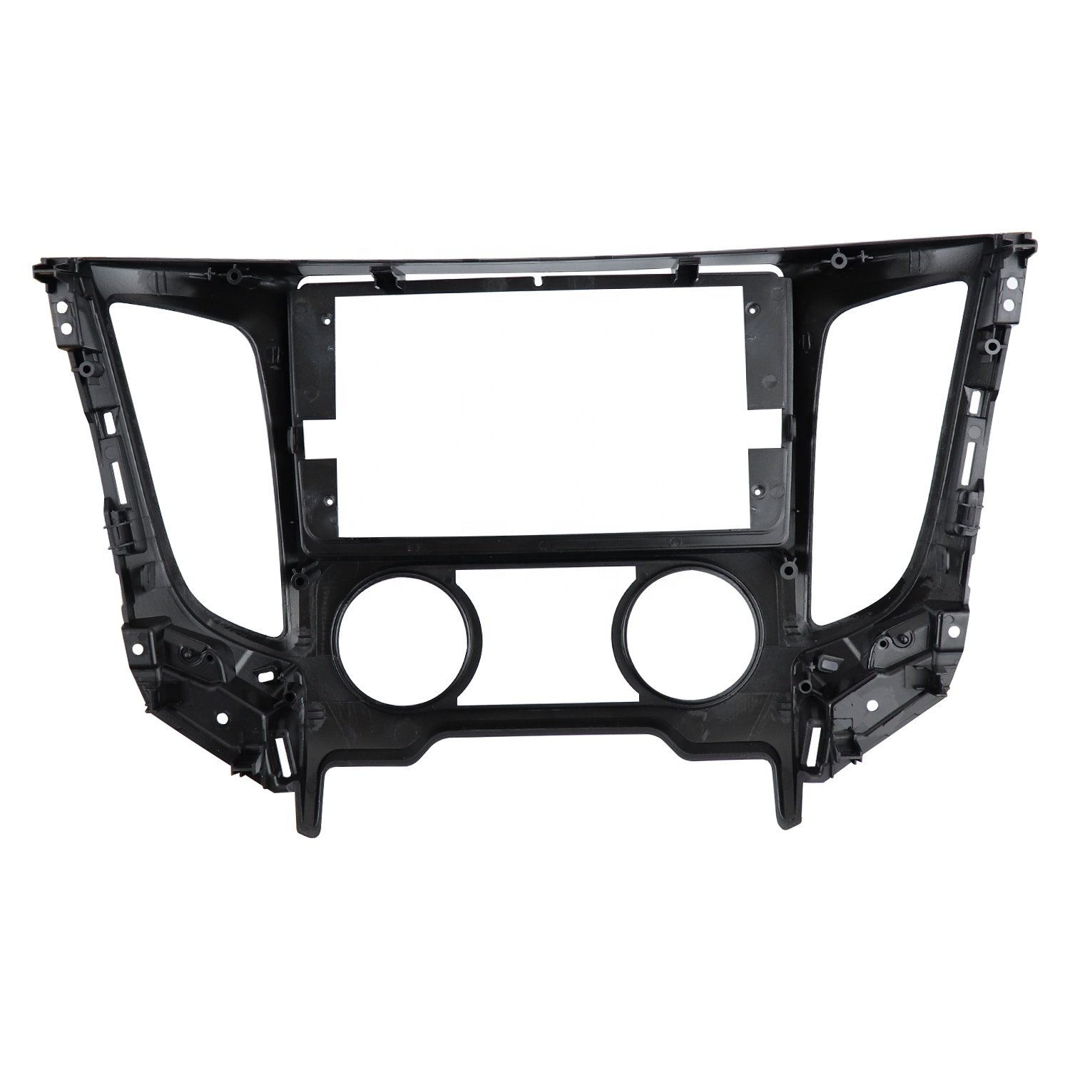 Stereo Panel for MITSUBISHI TRITON 9INCH MANUAL AC Car Radio Fascia GPS Navigation Frame Dash Installation Trim Kit Bezel