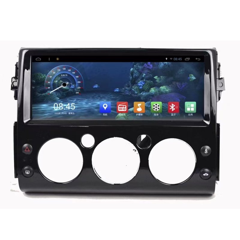 12.3 inch dvd car radio stereo android 11 touch screen multimedia player carplay For Toyota Land Cruiser FJ 2010-2020