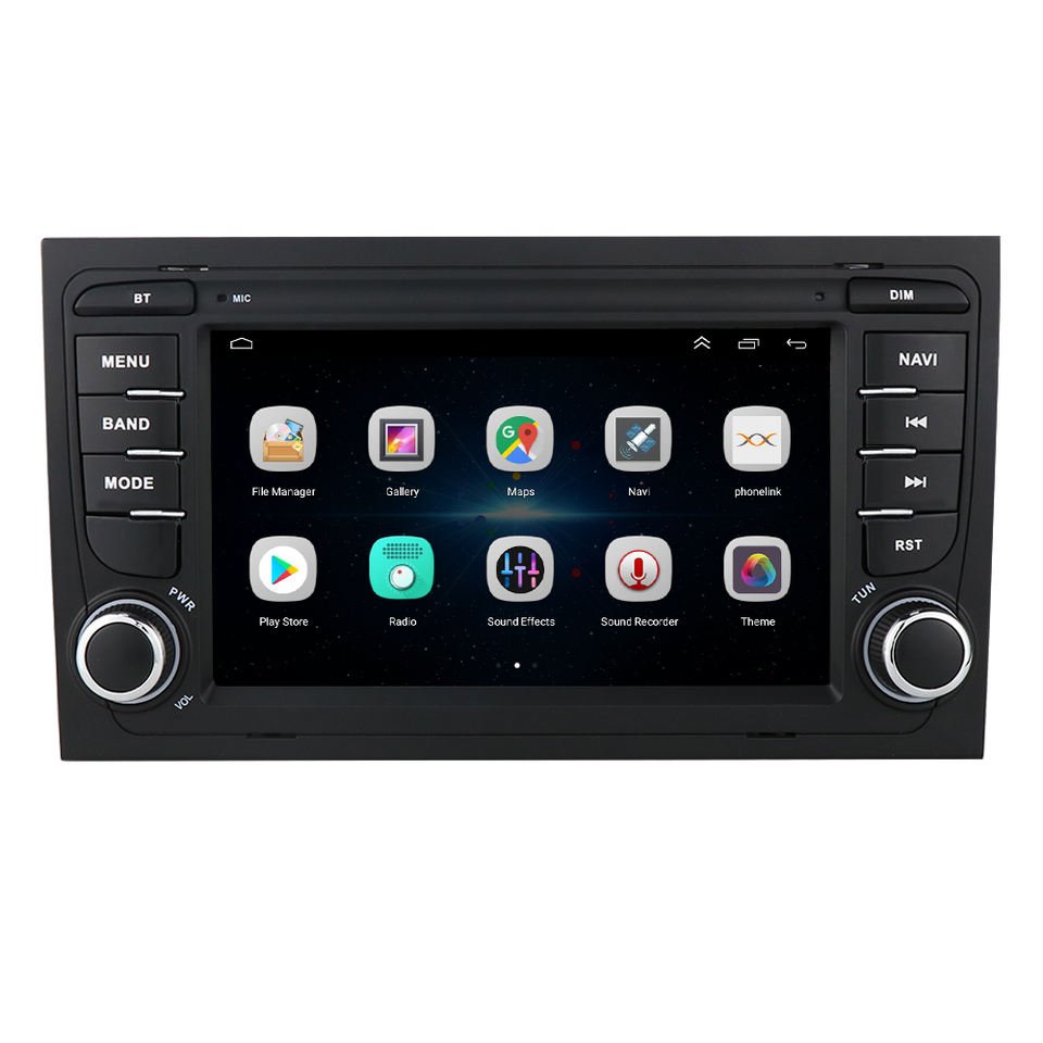 iPoster hot seller double din 7inch touch screen IPS car DVD player for Audi A4 B6 B7 car gps navigation with HD mirror link