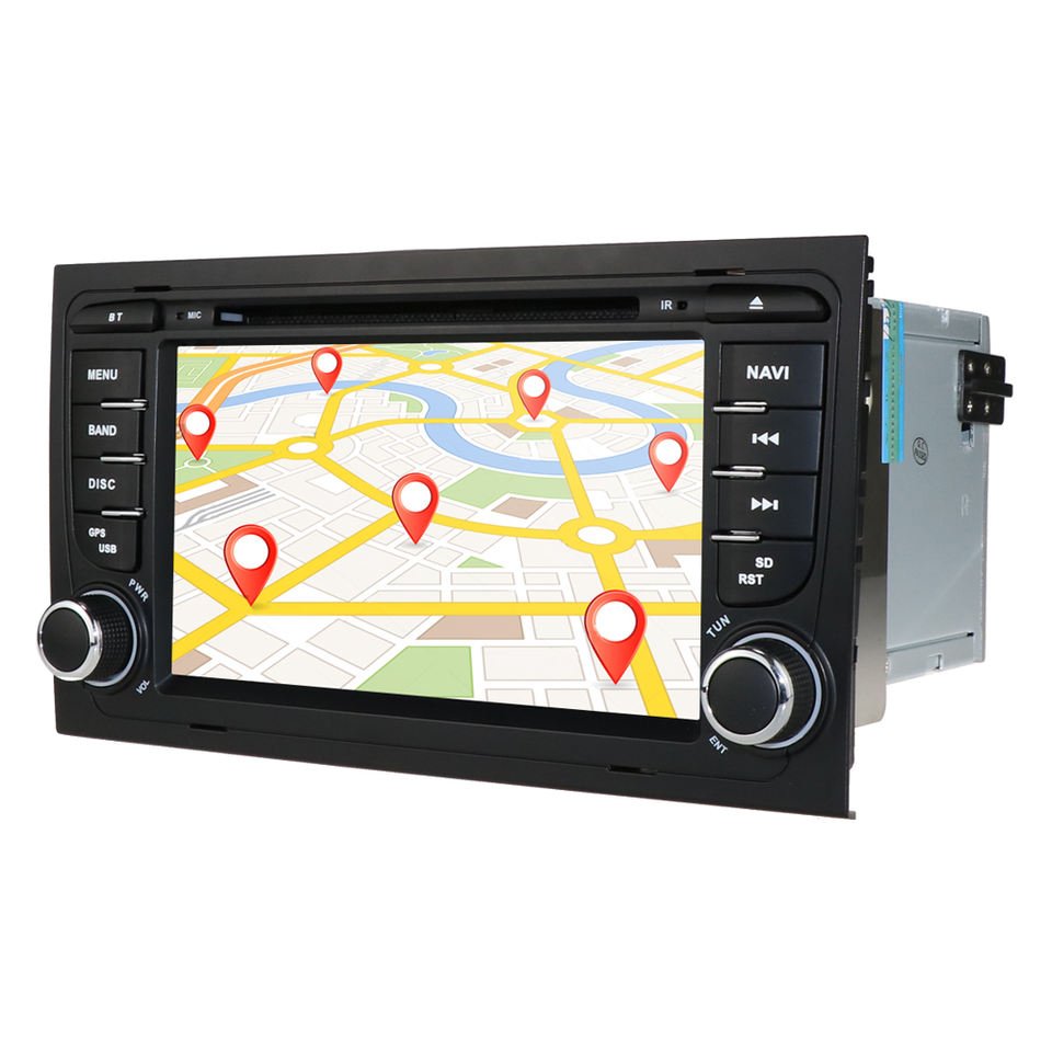 iPoster hot seller double din 7inch touch screen IPS car DVD player for Audi A4 B6 B7 car gps navigation with HD mirror link