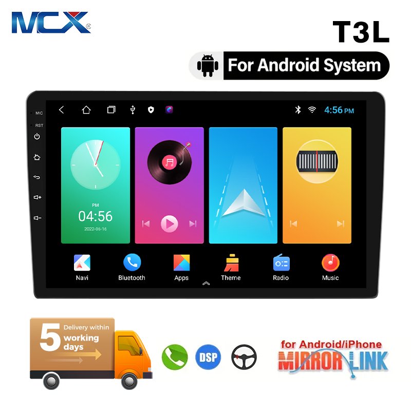 2 DIN t3l android player Touch Screen Car gps Navigation autoradio 10 inch car android dvd player multimedia