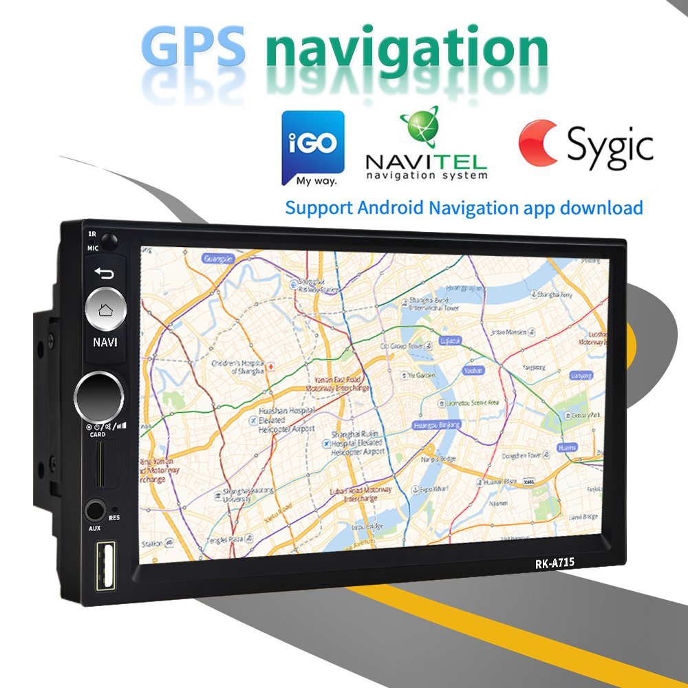 (EU Stock) Podofo 2+64GB Android Car Radio Stereo 2 Din 7" CarPlay Android Auto GPS WIFI Hi-Fi Audio FM RDS USB Universal OEM