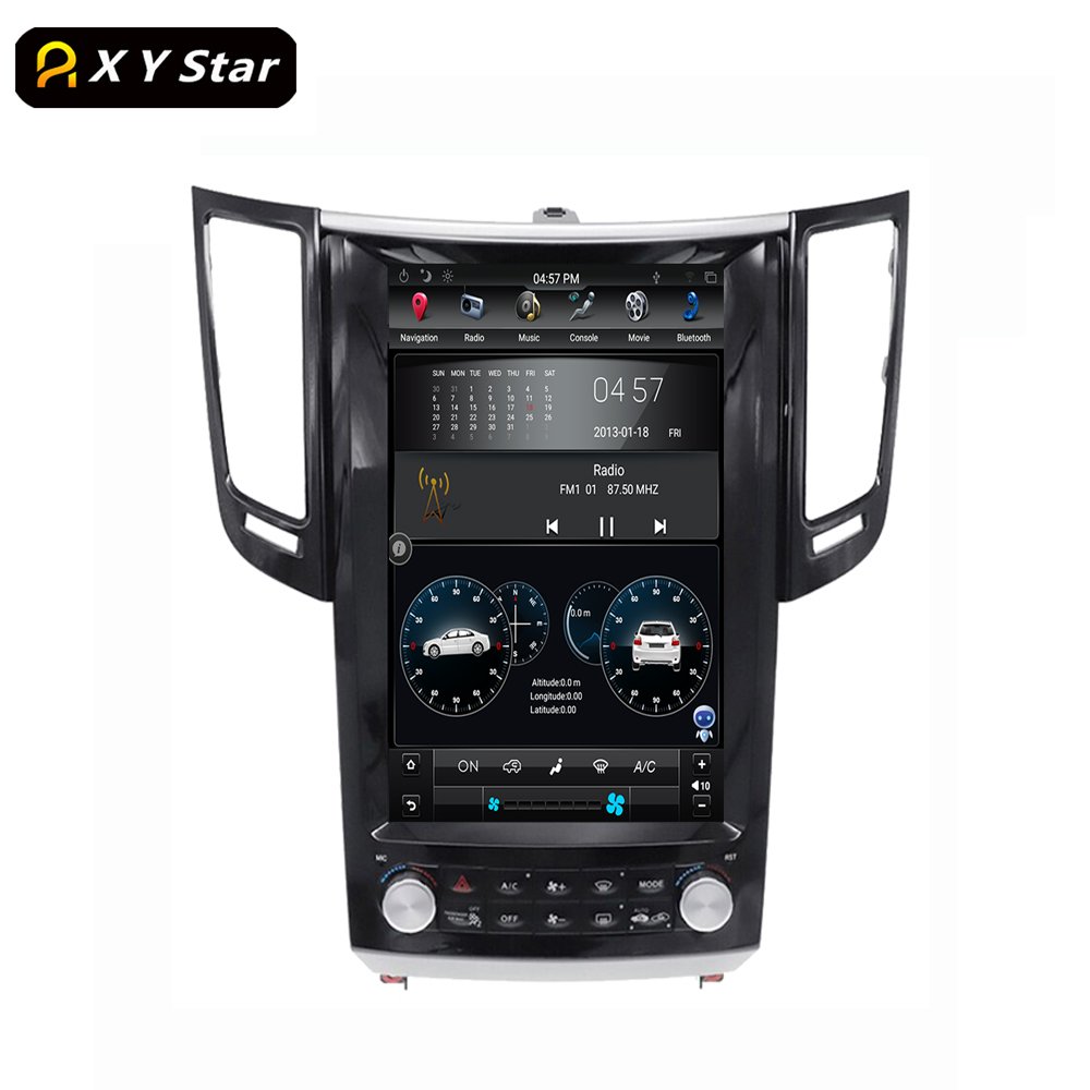 12.1" Tesla Style Video Car Dvd Player Built-in Hd Android Navigation For Infiniti FX FX25 FX35 FX37 Qx70 FX50