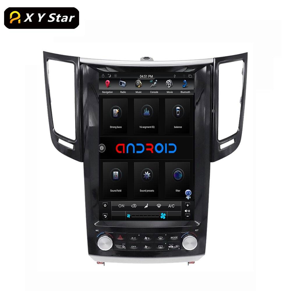 12.1" Tesla Style Video Car Dvd Player Built-in Hd Android Navigation For Infiniti FX FX25 FX35 FX37 Qx70 FX50