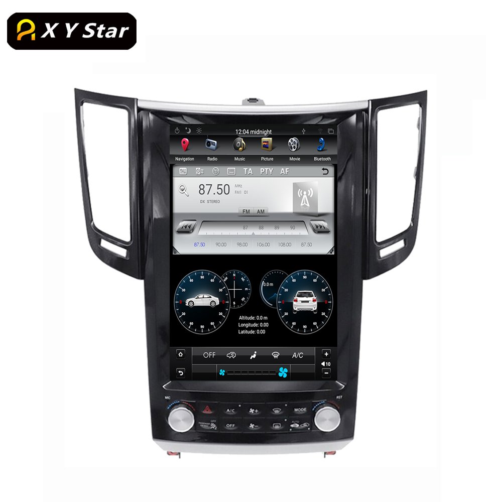 12.1" Tesla Style Video Car Dvd Player Built-in Hd Android Navigation For Infiniti FX FX25 FX35 FX37 Qx70 FX50