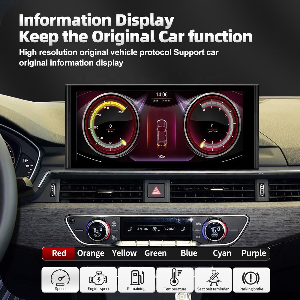 Android 12 Car DVD Player Multimedia Radio Android for Audi A4 B9 A5 2017-2019