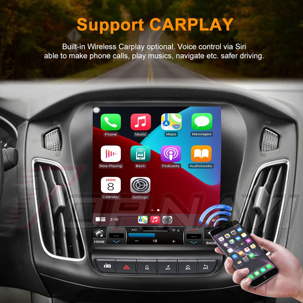 Car Stereo 9.7 Inch 2Din Multimedia Audio Carplay for Ford Focus 2012 2013 2014 2015 2016 Touch Screen Car Player