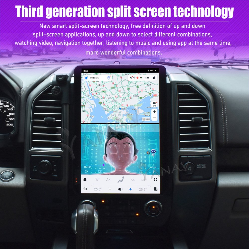 Qualcomm Android 13 GPS Navigation Auto Stereo 4G WIFI Multimedia Player Car Radio For Ford F150 2015 2016 2017 2018 2019-2021