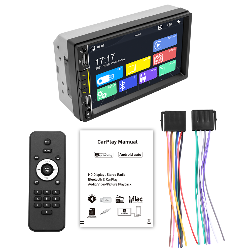 car dvd player Android 2din 7inch Touch Screen Multimedia Car DVD Player Gps Stereo Monitor Universal Car Radio With Camera