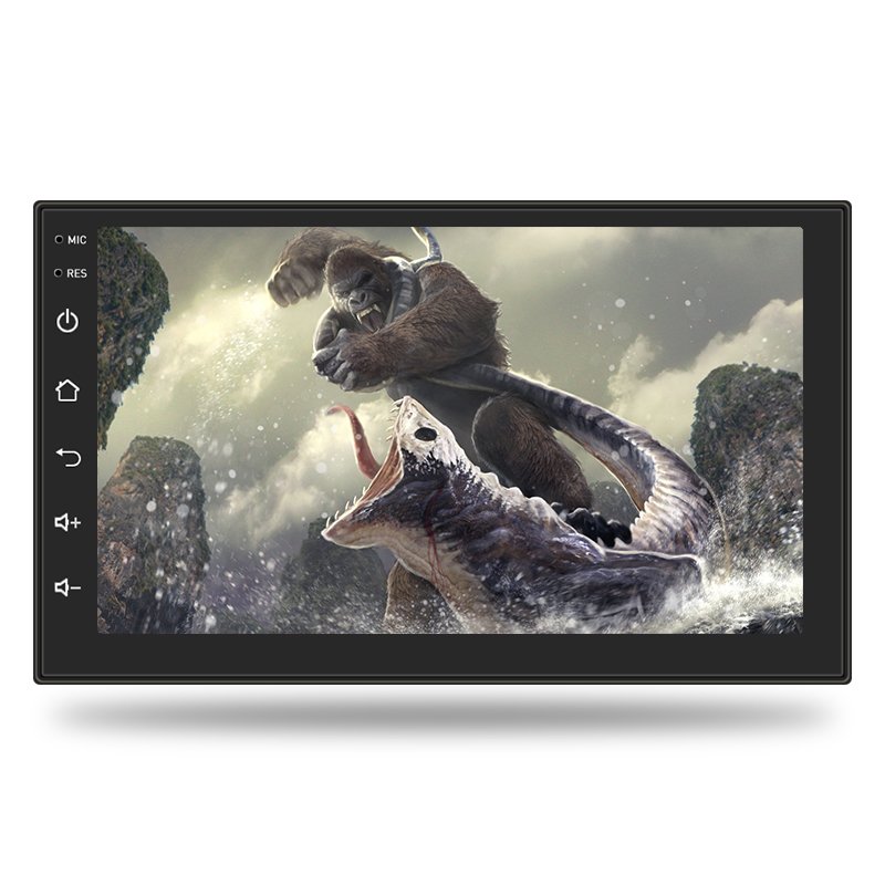 Android system gps player hands free car radio big 7 inch full touch screen for camera and multimedia