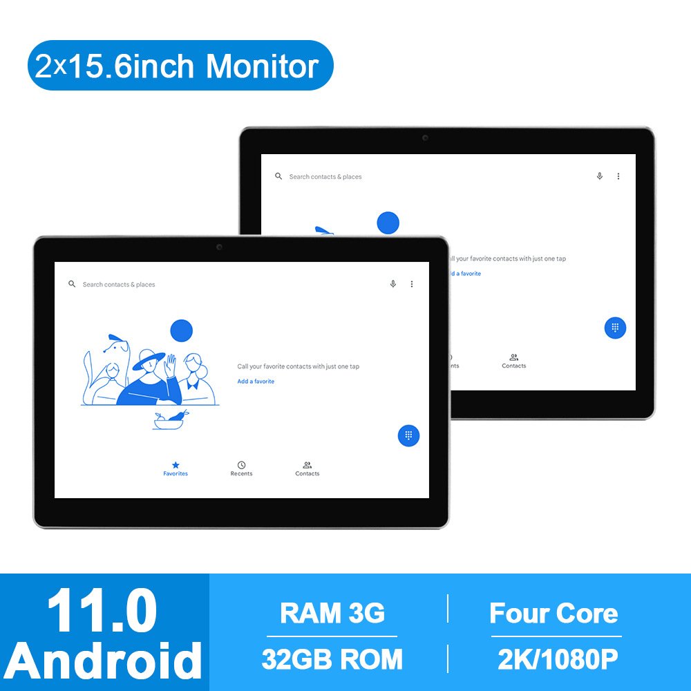 10.1 Inch Android 11 Car DVD Player Bluetooth Mirror Link 4G Internet Function Touch Screen Rear Seat TV SIM Card Player Cars