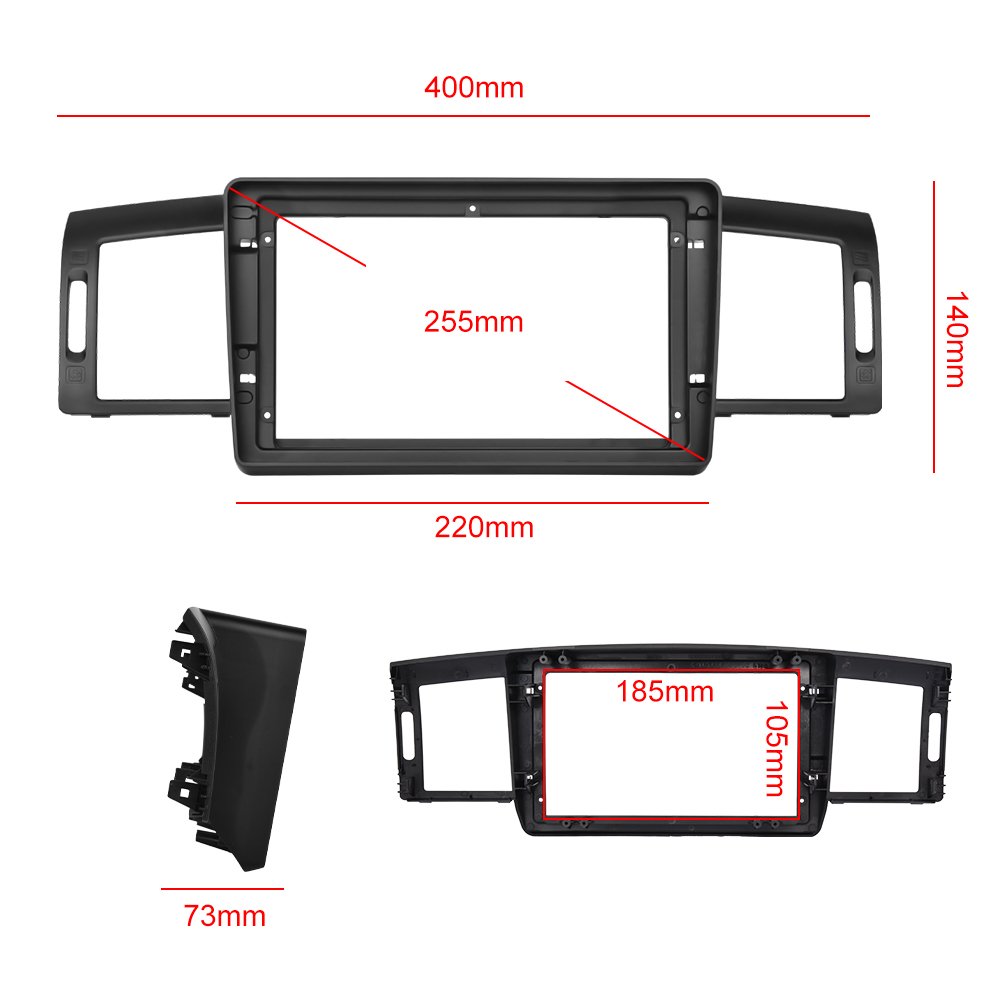 Podofo 9'' Car Radio Fascia Damage-free Special Kit Car DVD Player Frame For INFINITI M35 2007-2009/Nissan fuga 2005-2007