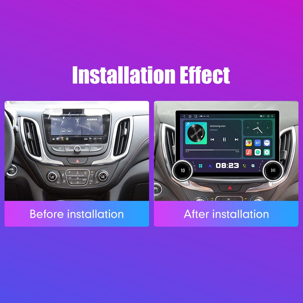 11.8 Inch 2K Dual Knobs 2 Din QLED Screen Car Radio For Chevrolet Equinox 2016 2017 2018 Multimedia Player Android Auto Carplay
