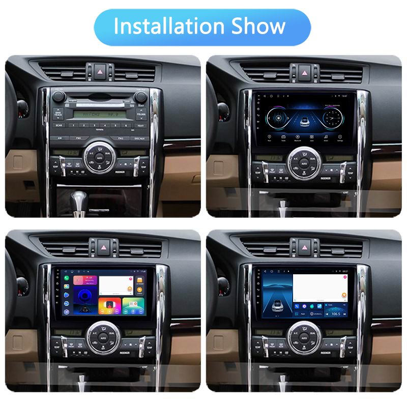 9" 2.5D Android 10 Car DVD Multimedia Player GPS For Toyota Reiz Mark x 2010 2011 2012-2017 audio radio stereo navigation