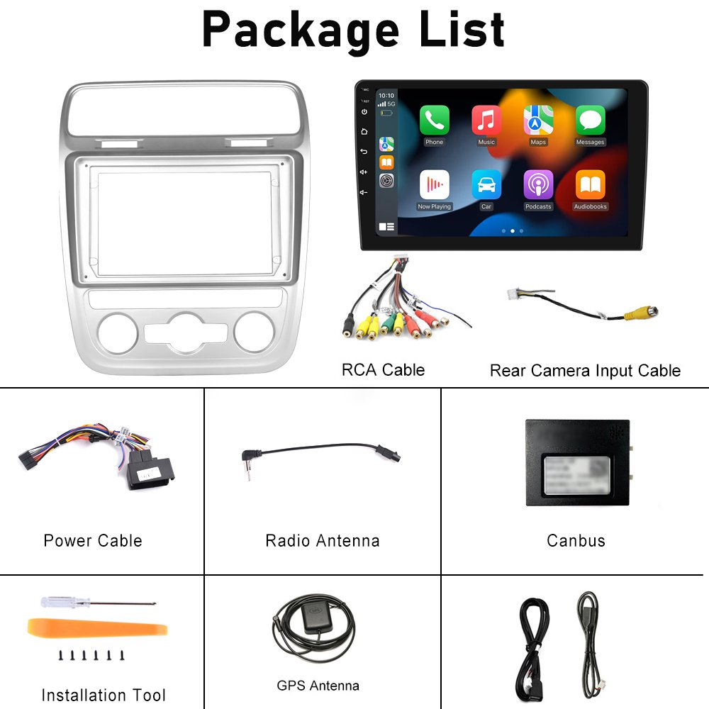 Podofo 9" Android 13 Car Stereo Radio For Volkswagen Scirocco 2015-2016 Carplay Android Auto GPS Wifi Hifi Audio FM RDS