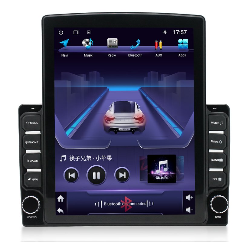 Universal autoradio 9.7'' inch android 2din touch screen car dvd player with Vertical style