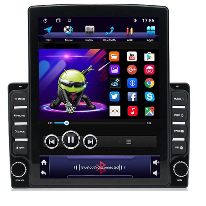 Universal autoradio 9.7'' inch android 2din touch screen car dvd player with Vertical style