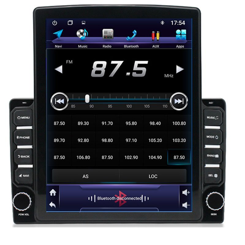 Universal autoradio 9.7'' inch android 2din touch screen car dvd player with Vertical style