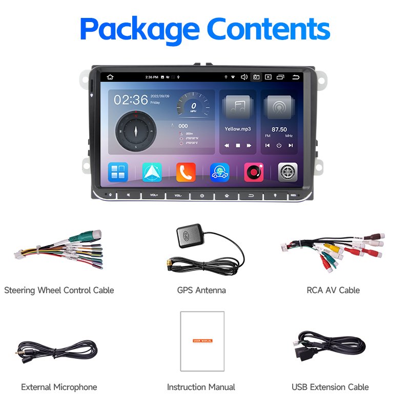 9" 4+64/8+128 Carplay Android Auto Android Car Radio For VW Passat Volkswagen Touch Screen