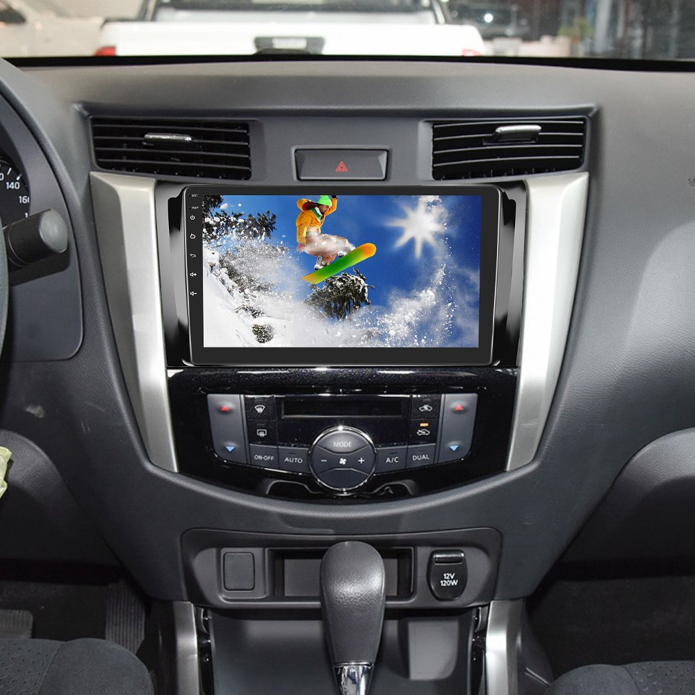 Podofo 9'' Car Radio Wiring Harness Android Frame Dashboard Installation Kits For Nissan NAVARA/TERRA 2017