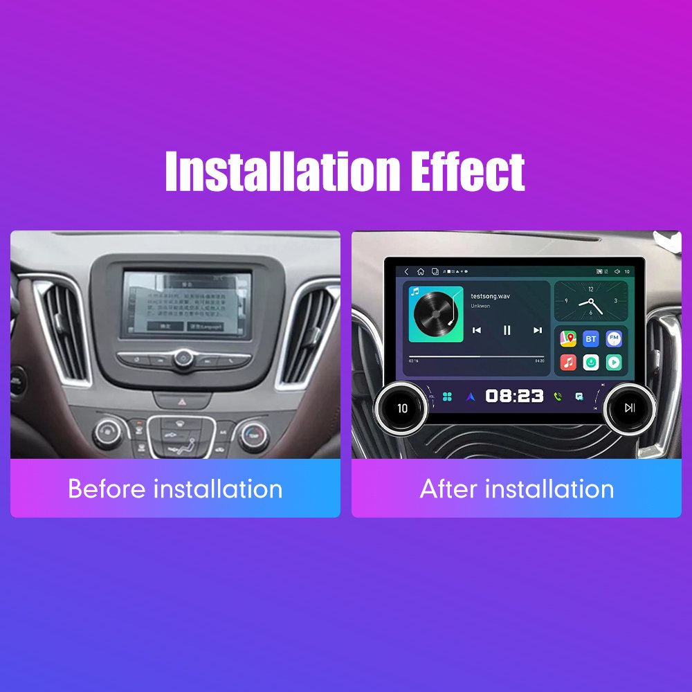 11.8 Inch 2K Dual Knobs 2 Din QLED Screen Car Radio For Chevrolet Malibu XL 2016 -2018 Multimedia Player Android Auto Carplay