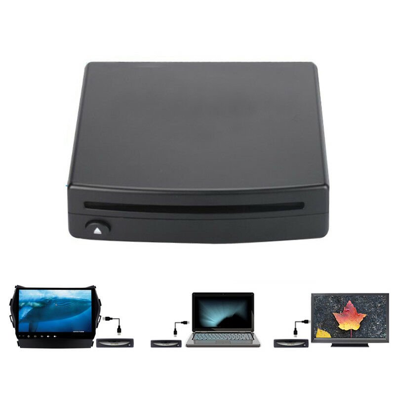 Super Slim USB Power External Car CD DVD Player Compatible with PC LED TV MP5 Multimedia Player Android Stereo Car Accessories