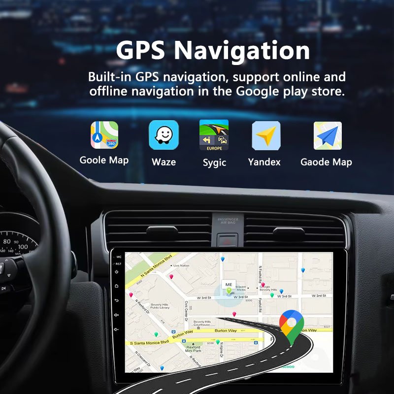 Factory L1 32GB Universal Car FM Radio 9 Inch Universal Touch Screen 2.5D Car DVD Player Android Auto WIFI Radio Bluetooth GPS