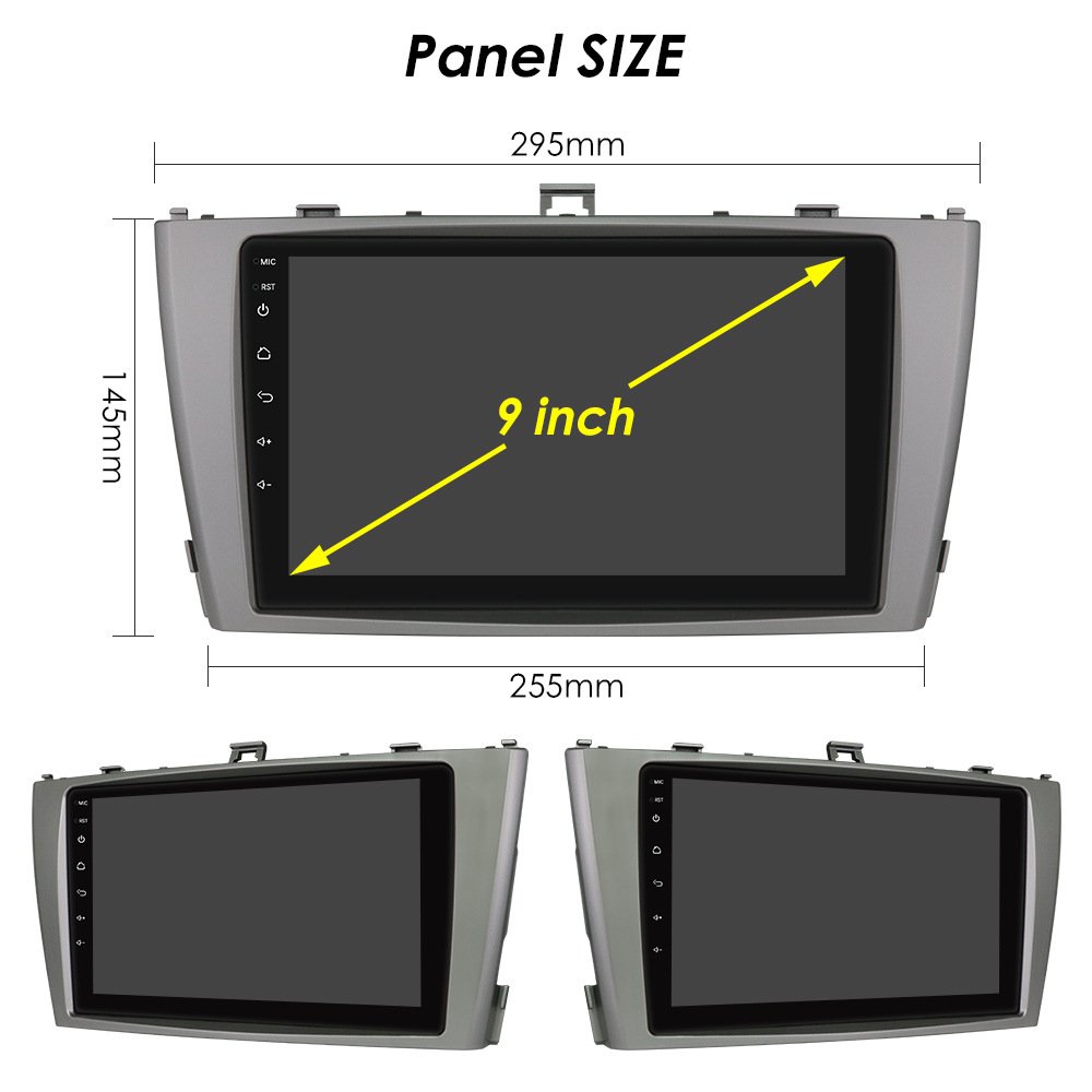 9 Inch Android Toyota Avensis Car Dvd Player Apple Carplay Android Auto Dashboard Touch Screen