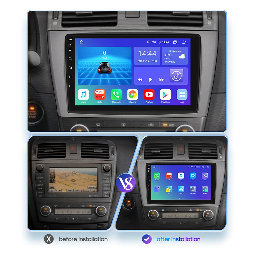 9 Inch Android Toyota Avensis Car Dvd Player Apple Carplay Android Auto Dashboard Touch Screen