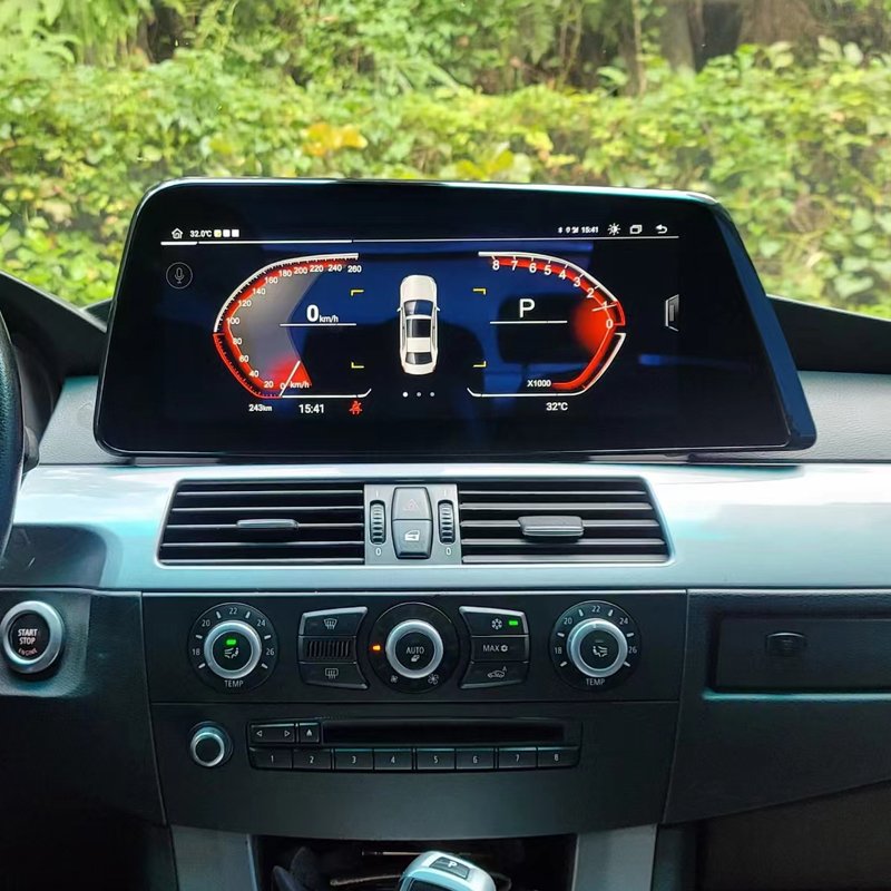 10.25 Inch Android Car dvd player touch screen radio gps navigation carplay For Bmw 5 series E60 2005-2010
