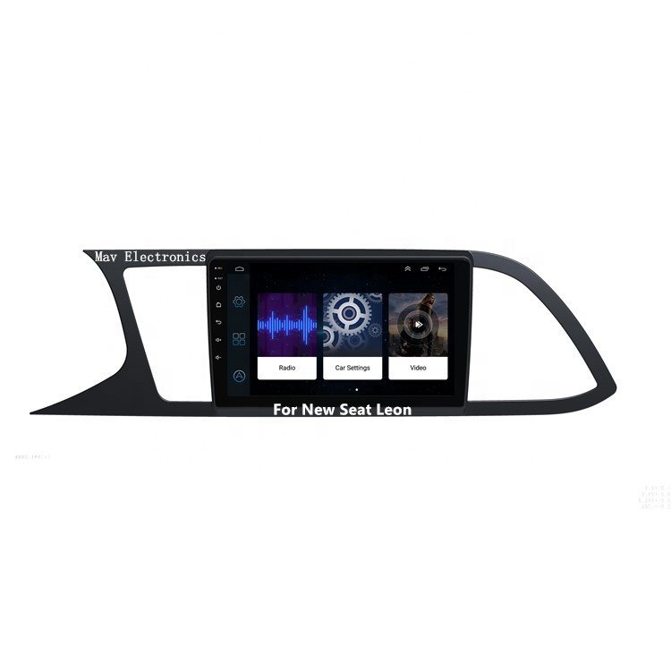 Car player For SEAT LEON car DVD player 9inch 2.5D Full screen Android 9.1 system Reversing visible Android car stereo radio