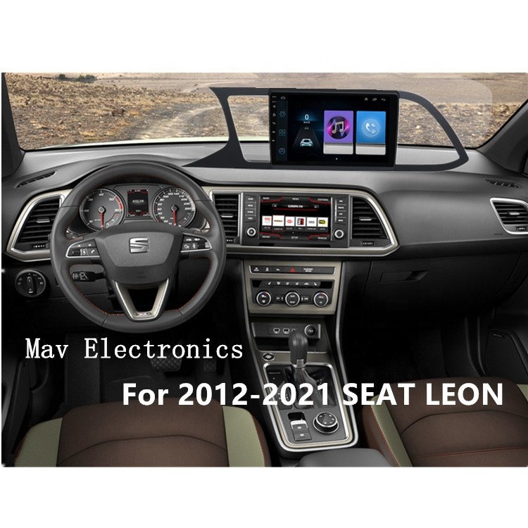 Car player For SEAT LEON car DVD player 9inch 2.5D Full screen Android 9.1 system Reversing visible Android car stereo radio
