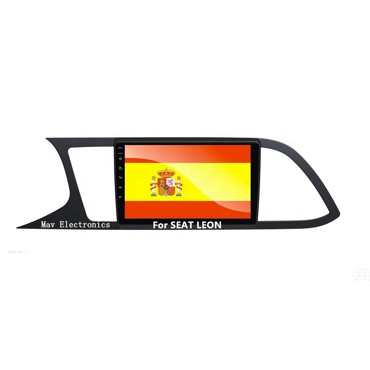 Car player For SEAT LEON car DVD player 9inch 2.5D Full screen Android 9.1 system Reversing visible Android car stereo radio