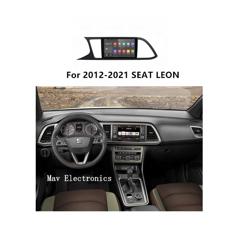 Car player For SEAT LEON car DVD player 9inch 2.5D Full screen Android 9.1 system Reversing visible Android car stereo radio