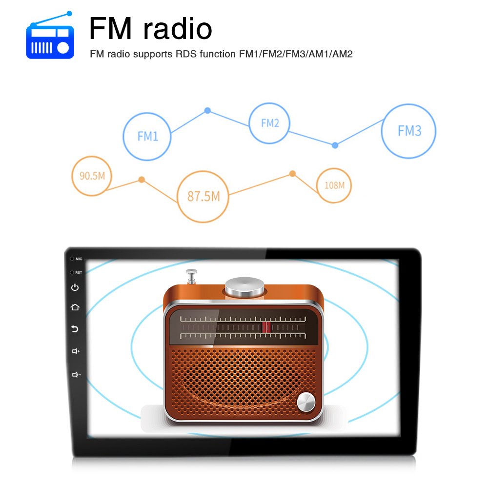 Hengmao Android System 9 inch 4+64G CarPlay Radio BT/ WIFI /DSP/ GPS 4G 8 Core Full Touch Android Car Radio Player 5760