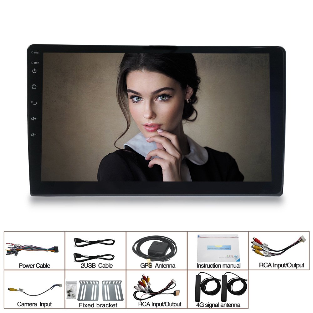 Hengmao Android System 9 inch 4+64G CarPlay Radio BT/ WIFI /DSP/ GPS 4G 8 Core Full Touch Android Car Radio Player 5760