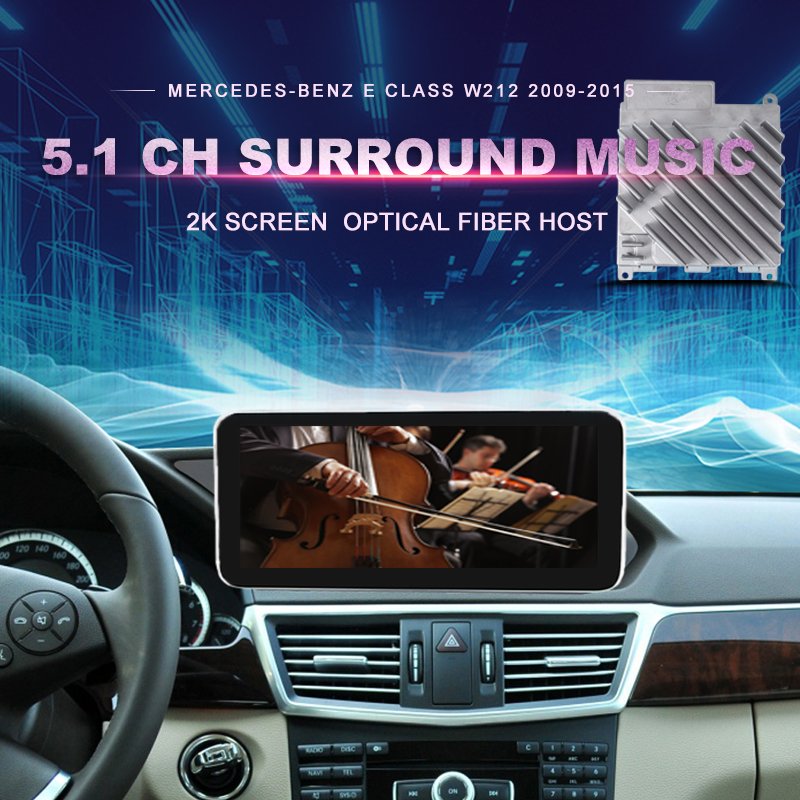 5.1 CH Android Car DVD GPS Multimedia Player for Mercedes-Benz E Class W207 & W212 (2009-2015) With Audio Upgrading System